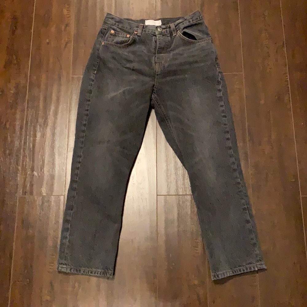 Top Shop Black High Waisted Jeans
